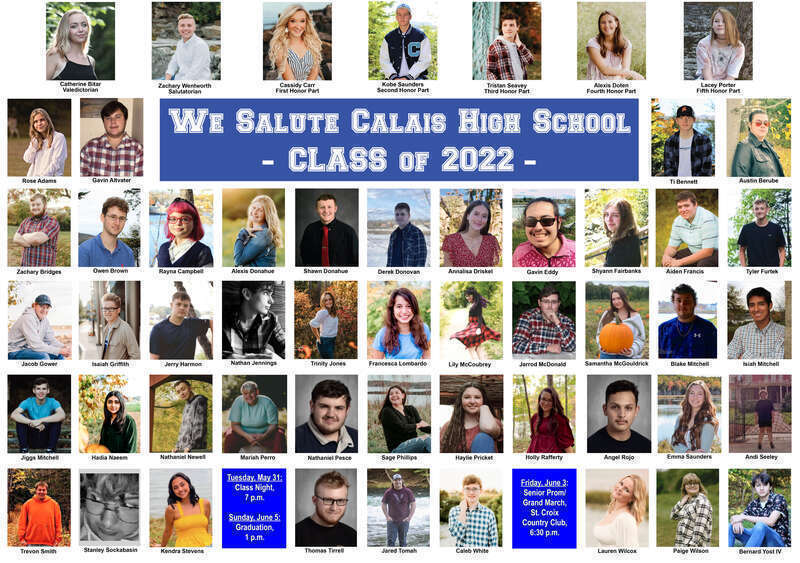 We Salute Calais High School Class of 2022! The Calais Advertiser